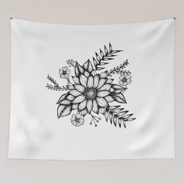 Item preview, Black and White Flowers designed and sold by Nicole-Owens.