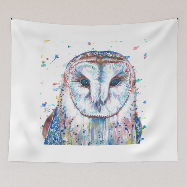 Item preview, OWL - watercolor portrait.1 designed and sold by lautir.