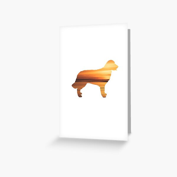 Golden Retriever Sunset Greeting Card