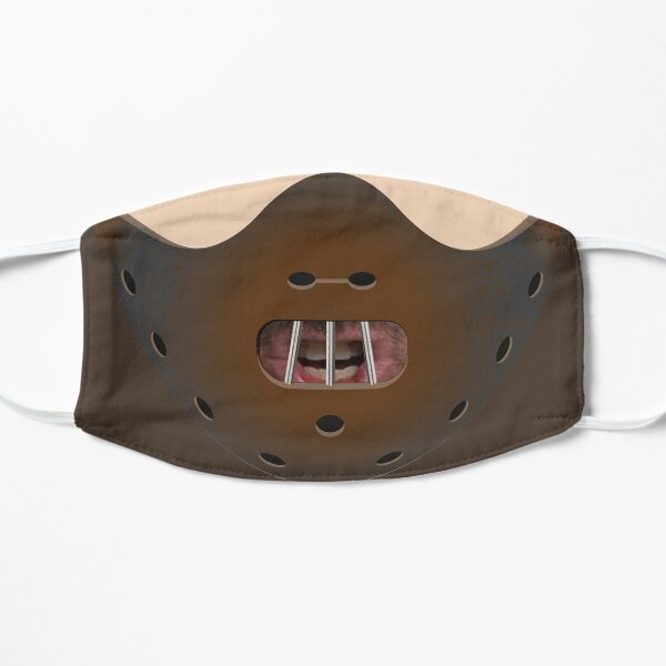 mask the silence of the lambs angry Flat Mask