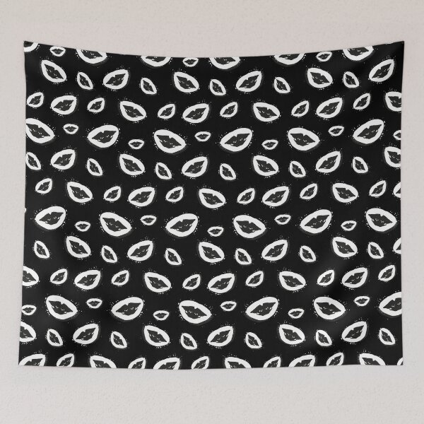 Item preview, Floating Lips Black designed and sold by LiliORiot.
