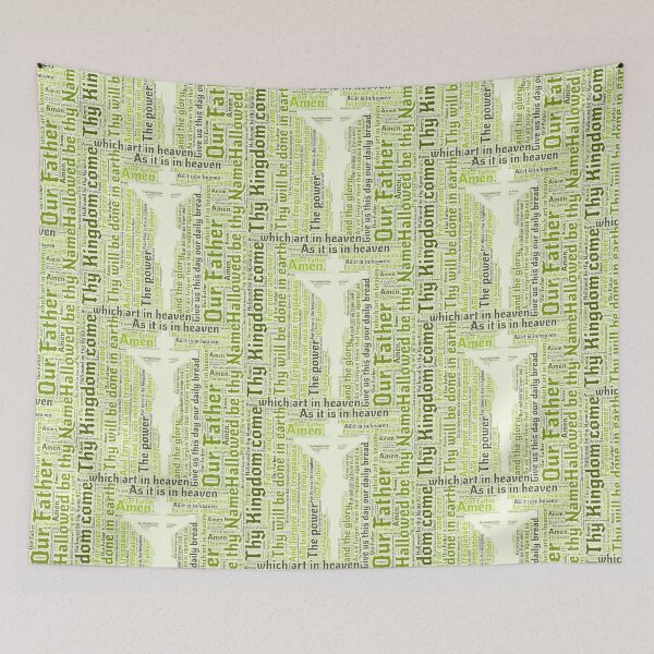 Item preview, Lord's Prayer - English - Green designed and sold by HeckaDoodleDo.