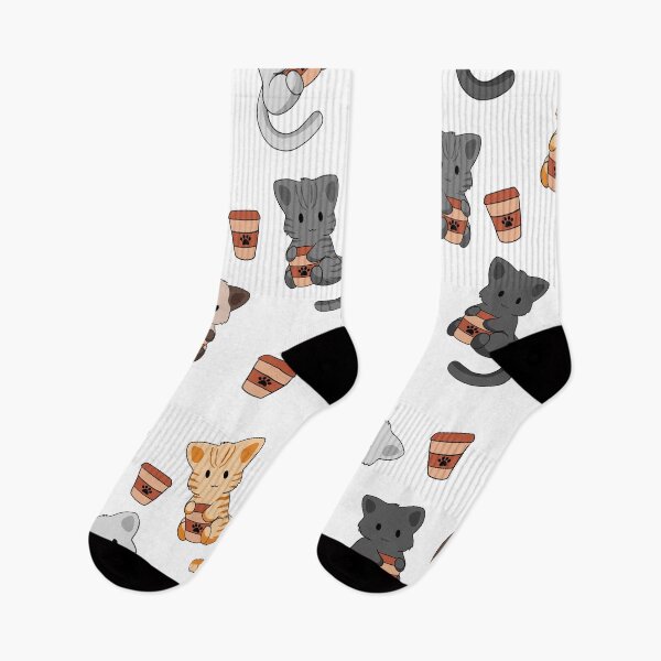 Aperçu de l'œuvre Modèle de chats et de café créée et vendue par BiscuitSnack.