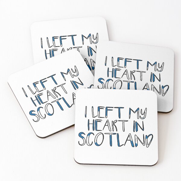 Item preview, I LEFT MY HEART IN SCOTLAND, Scottish Flag Text Slogan designed and sold by MacPean.