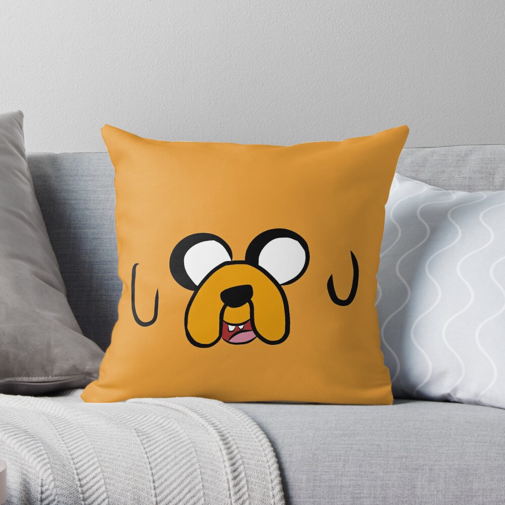 "Jake The Dog Face" Throw Pillow by pikafelix | Redbubble