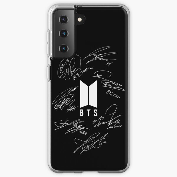 BTS - Logo with new signatures 2020 (black) Samsung Galaxy Soft Case