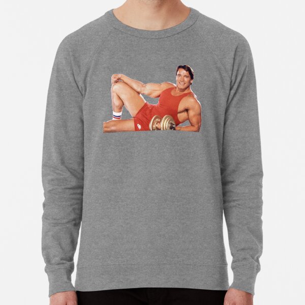 Arnold Schwarzenegger Lying pose Lightweight Sweatshirt
