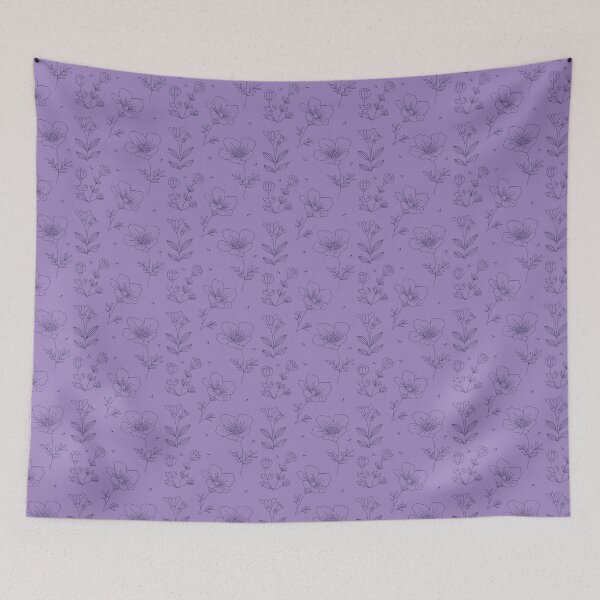 Item preview, Beautiful Purple Floral Pattern designed and sold by iorozuya.