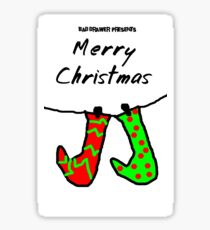 Bad Drawer Presents Stockings Sticker