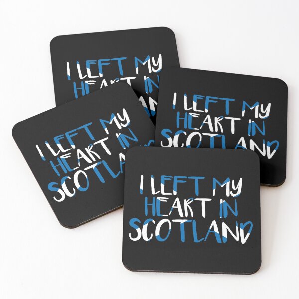 Item preview, I LEFT MY HEART IN SCOTLAND, Scottish Flag Text Slogan designed and sold by MacPean.