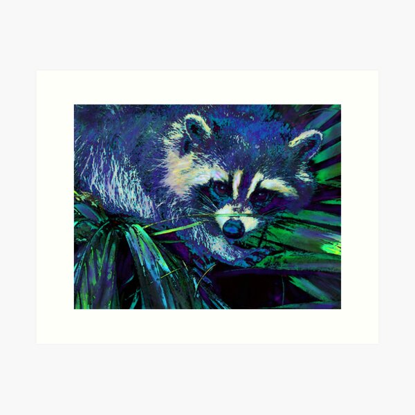 Item preview, midnight racoon designed and sold by A Walk on the Wild Side.