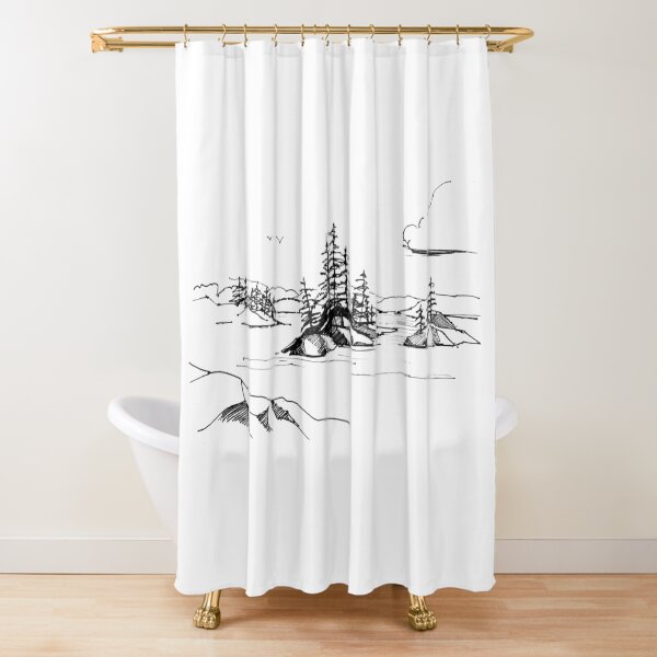 Lake of the Woods Shower Curtain