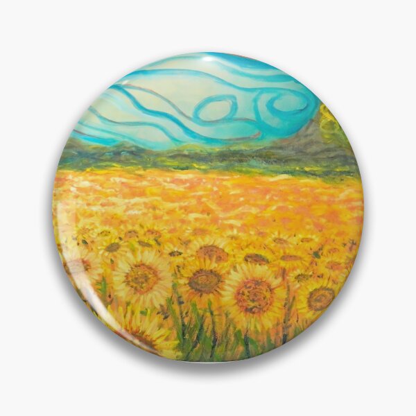 Item preview, Van Gogh sunflower field mask designed and sold by Attenea.