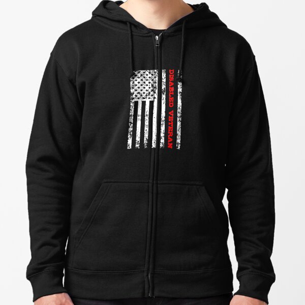 Disabled Veteran Zipped Hoodie