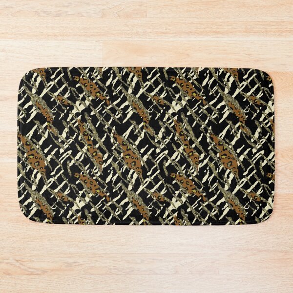 Item preview, Roar! Mustard Yellow Leopard and Tiger Animal Skin Print designed and sold by mythandframe.