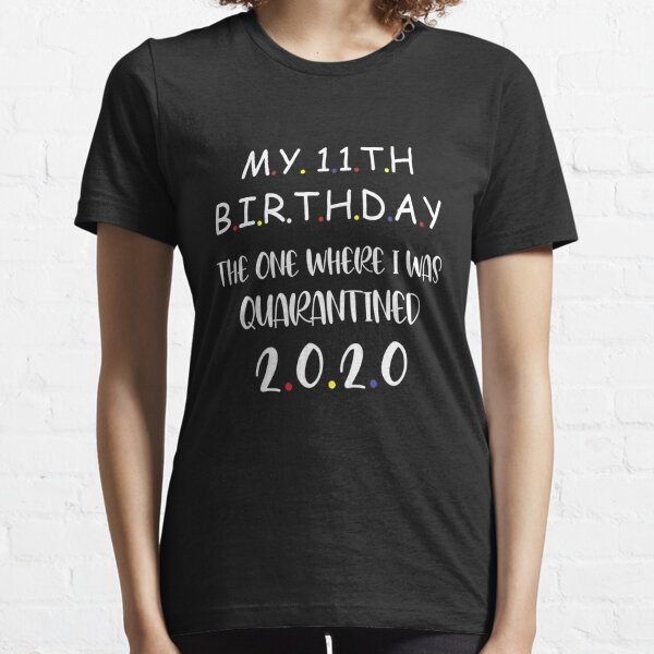 Me volví 12 en bloqueo T-Shirt 2020 cuarentena Niños/Niño/Niña 12th Regalo De Cumpleaños 