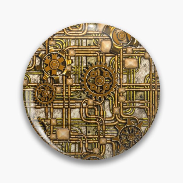 Item preview, Steampunk Panel, Gears and Pipes - Brass designed and sold by BonniePhantasm.