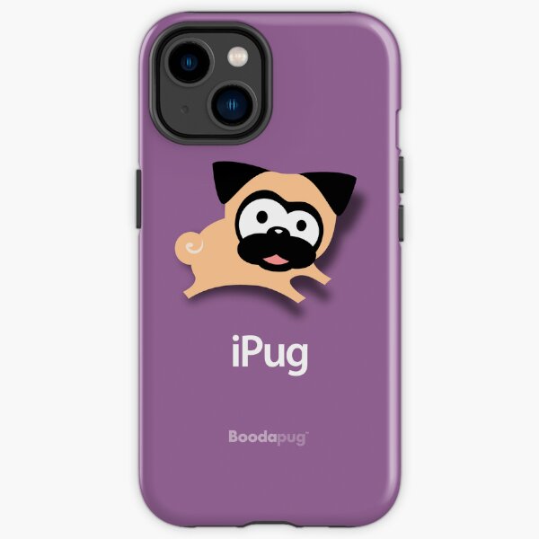 Tugg the Pug iPhone and iPod Cases (Purple) iPhone Tough Case