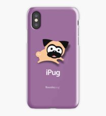 Tugg the Pug iPhone and iPod Cases (Purple) iPhone Case