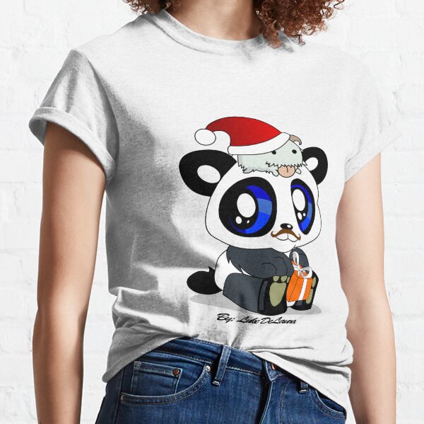 Panda and Poro Holiday Bear Classic T-Shirt