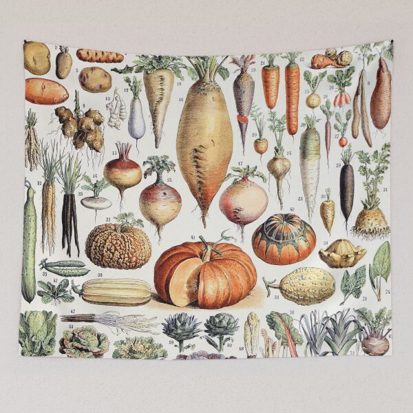 Item preview, Adolphe Millot - Légumes et Plantes Potagères - French vintage poster designed and sold by DejaVuStudio.