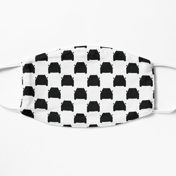 Cars in Checkered Flat Mask