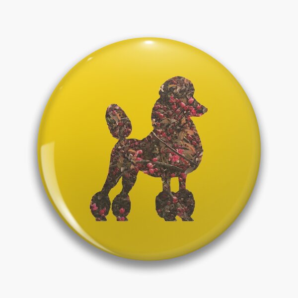 Item preview, Brown poodle in blossom designed and sold by ThePoodleandCo.