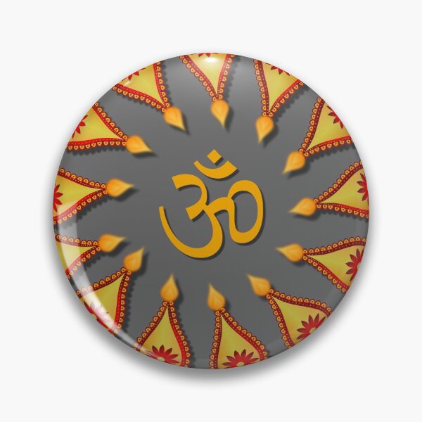 Item preview, Happy Diwali greeting with diya or lights in a circle. designed and sold by ikshvaku.