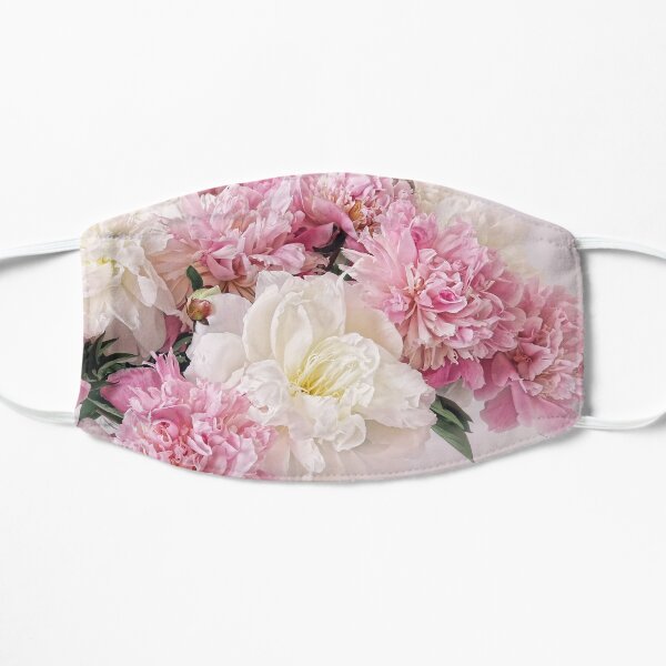 Peonies Flat Mask