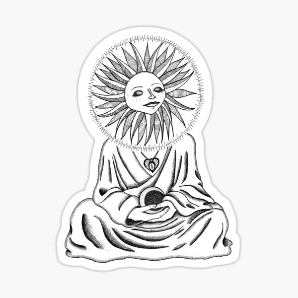 Goddess of Sun Sticker