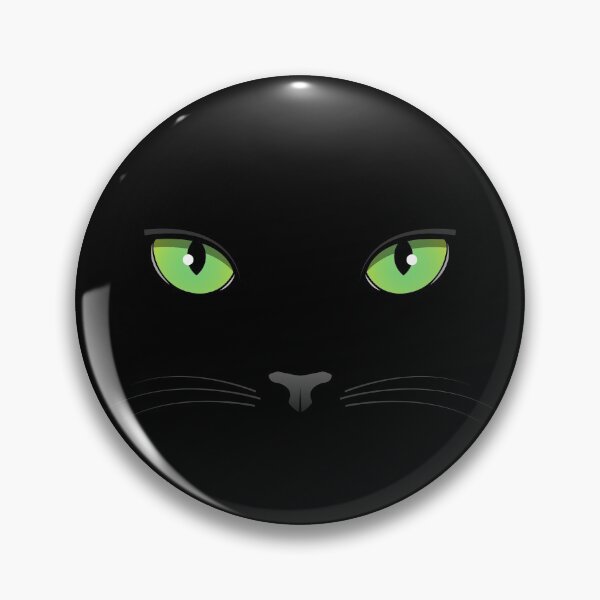Artikelvorschau, Schwarze Katze - grüne Augen entworfen und verkauft von MartineMeeka.