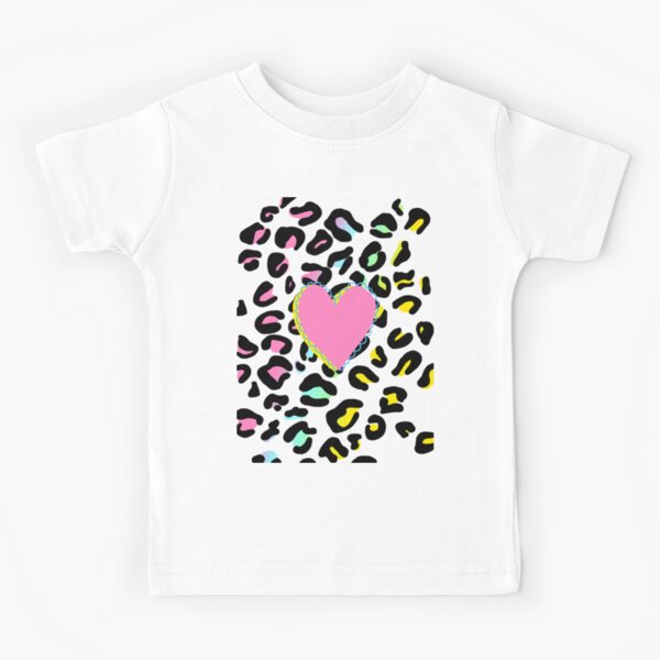 KIDS ONLY Pink Leopard Print Heart Logo Sweatshirt