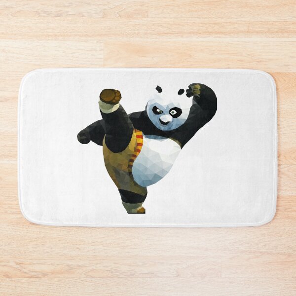 Item preview, Low Poly Martial Arts Panda – Geometric Action Character Art designed and sold by OrangePoly.