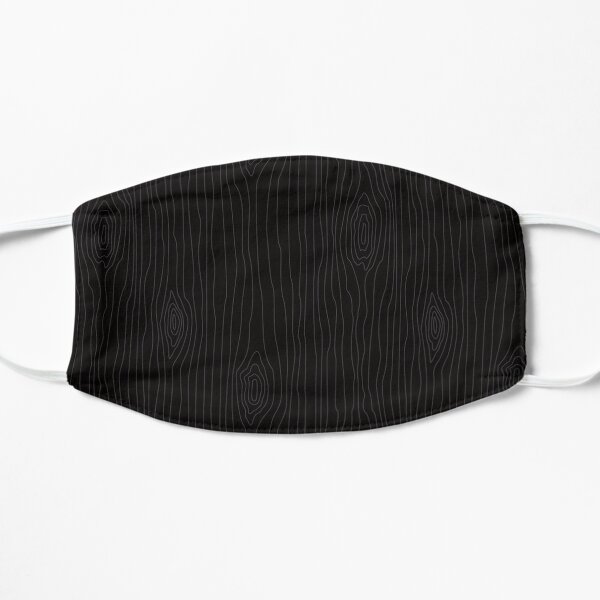 Wood Grain Black on Black Mask