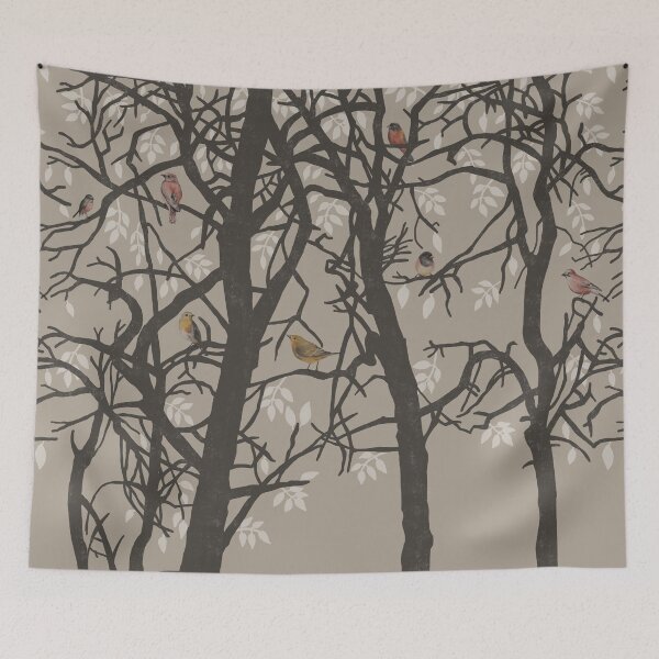 Item preview, Birds on trees designed and sold by sarknoem.