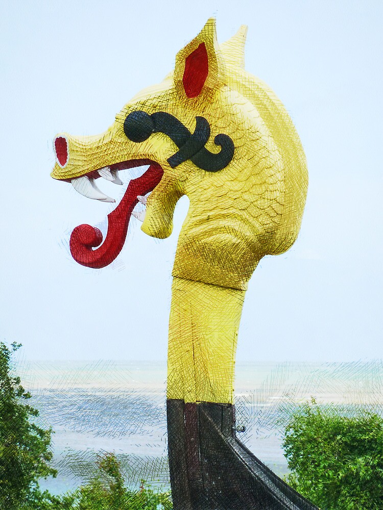 "The Viking Figurehead " Photographic Print for Sale by PictureNZ