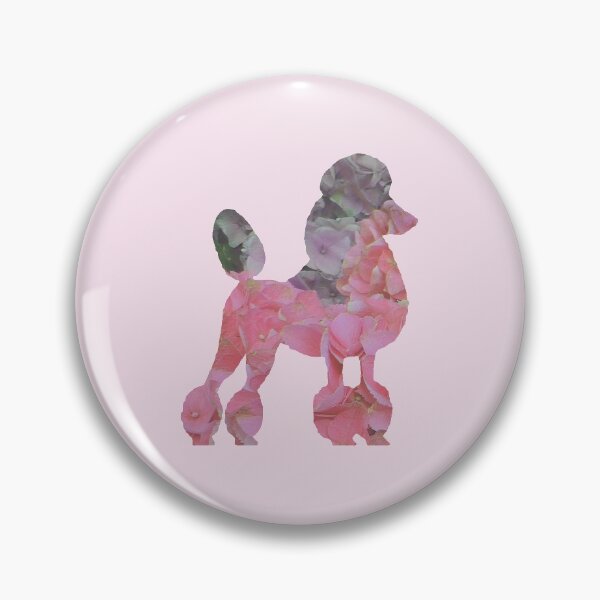 Item preview, Poodle in pink petals designed and sold by ThePoodleandCo.