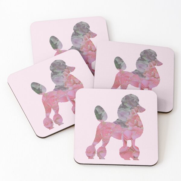 Item preview, Poodle in pink petals designed and sold by ThePoodleandCo.
