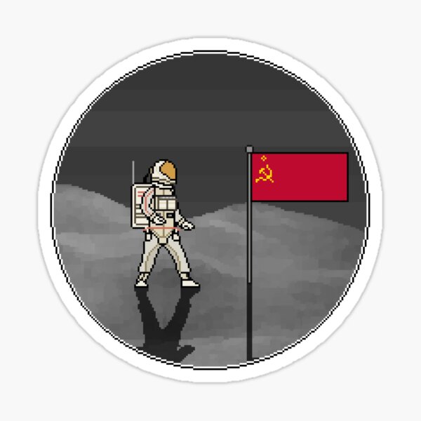 Soviet Moonlanding Sticker