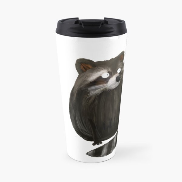 Waschbär mit Lolly Thermobecher