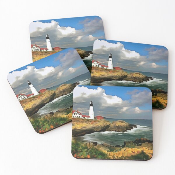 Item preview, Maine Lighthouse (Painting) designed and sold by cmphotographs.