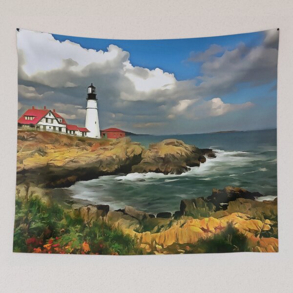 Item preview, Maine Lighthouse (Painting) designed and sold by cmphotographs.