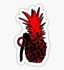 Pineapple Grenade (Red) Sticker
