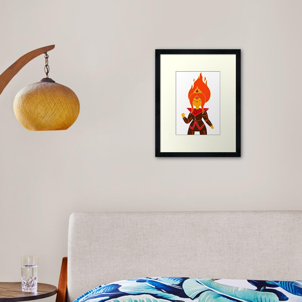 Flame Princess Framed Art Print