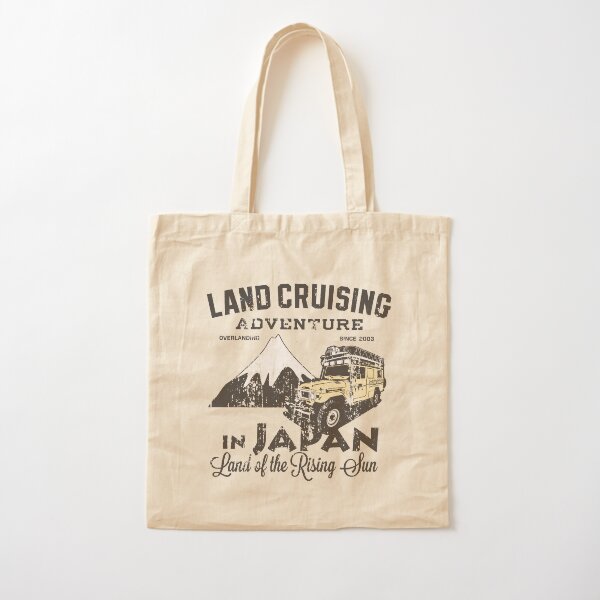 Landcruising Adventure in Japan - Straight font edition Cotton Tote Bag