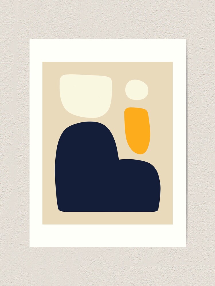 "Abstract Blue and Yellow Art" Art Print for Sale by trajeado14 Redbubble