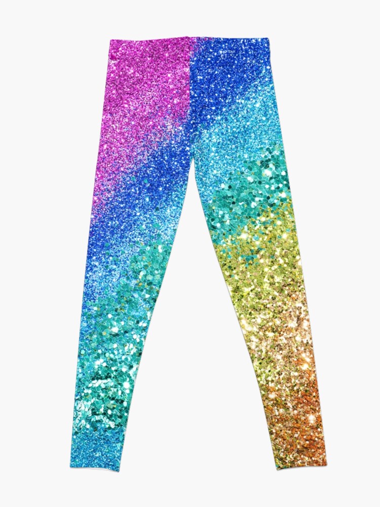 Rainbow Glitter Leggings