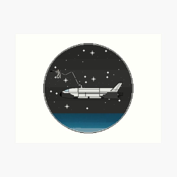 Space Plane with Orbital Sniper Art Print