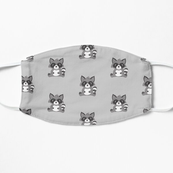 Cute Raccoon Pattern Face Mask Fun Gift Mask