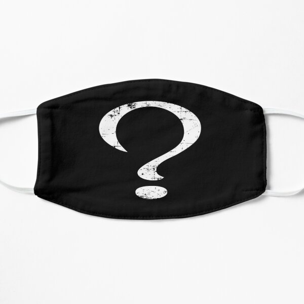 Samuri Mask Mask By Bluebadger32 Redbubble - roblox question mark mask